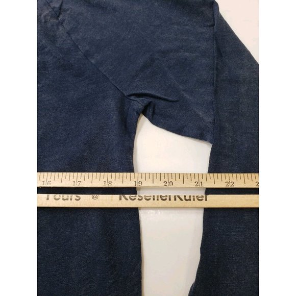 Universal Thread Womens Shirt Henley Round Neck Long Sleeve Blue Size M NWT - Picture 9 of 10